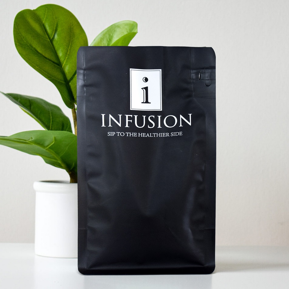 Low Carbon Emission Round Bottom Resealable Recyclable Bioplastic Bio Coffee Bags