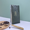 Custom Printed Spot UV Matte Finish Embossing Recyclable Material 100g Flat Bottom Coffee Bag with Zipper and Degassing Valve