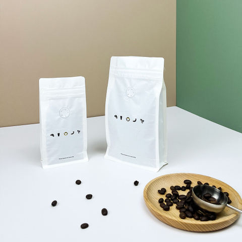 Custom Branding One Stop Sustainable Rice Paper Coffee Bags Boxes Cups Coffee Packaging Solution