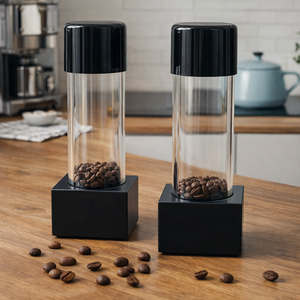 Custom Espresso Dosing Vials Coffee Bean Cellars with One-Way Exhaust Valve