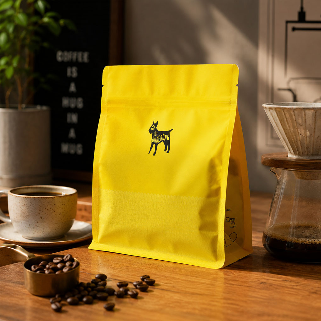 PPWR-Ready Custom Recyclable Coffee Pouches with Degassing Valve