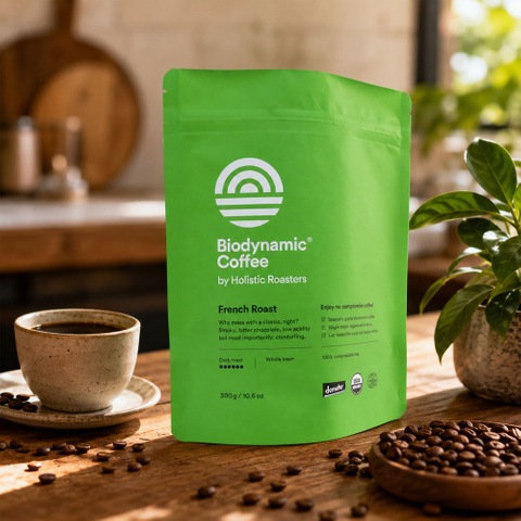 Compostable Stand Up Pouches for Roasted Coffee Bean
