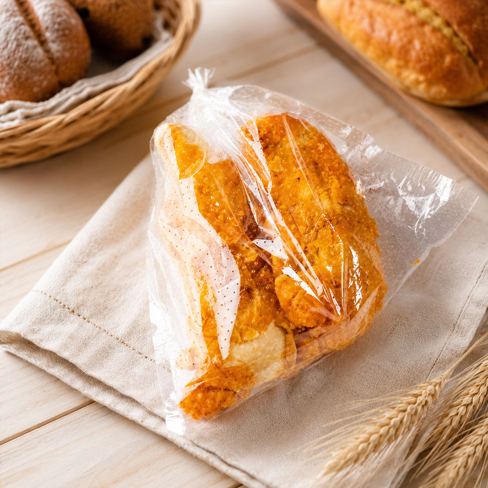 Custom Micro Perforated Bread Bags for Bakery Packaging
