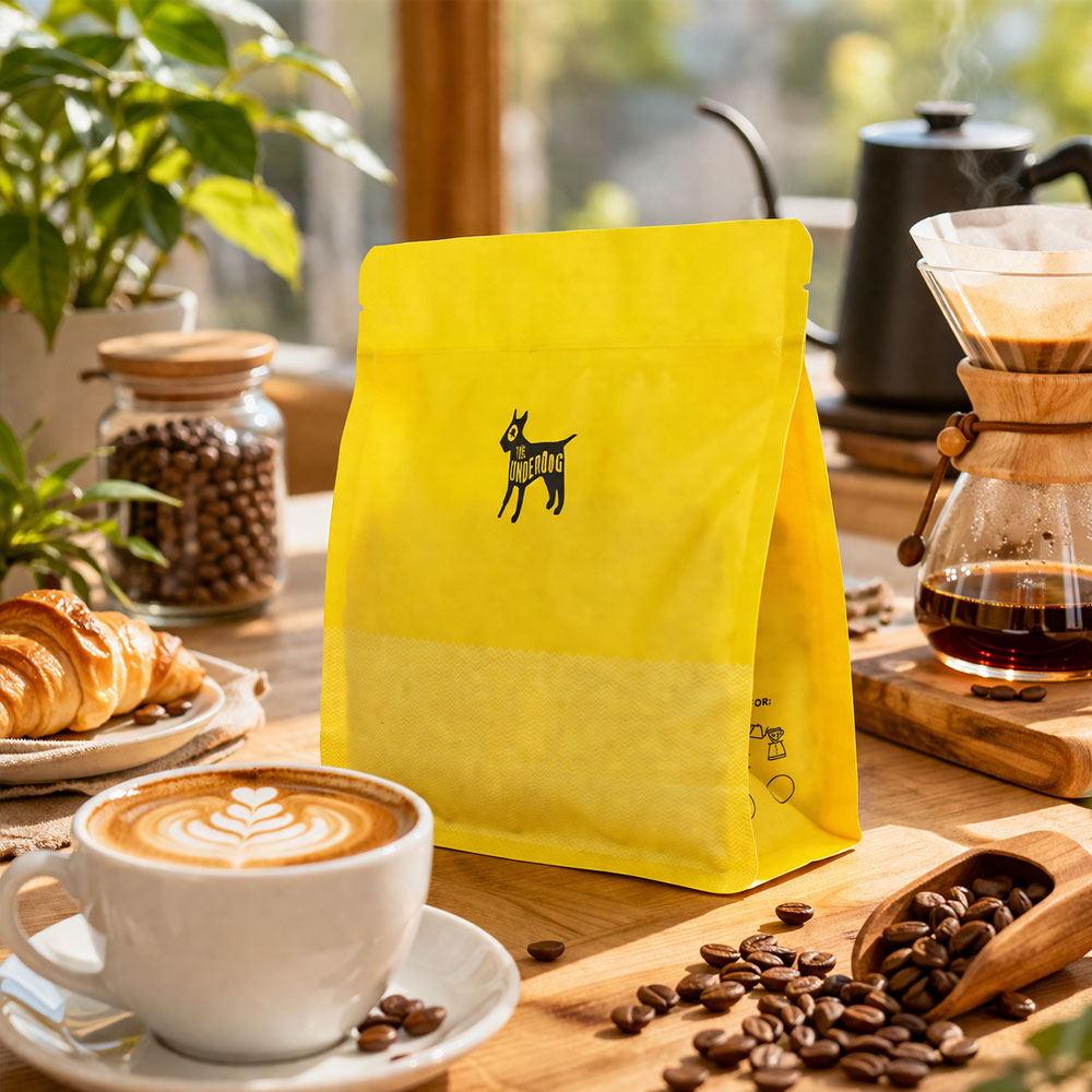 Compostable Coffee Bag with Valve