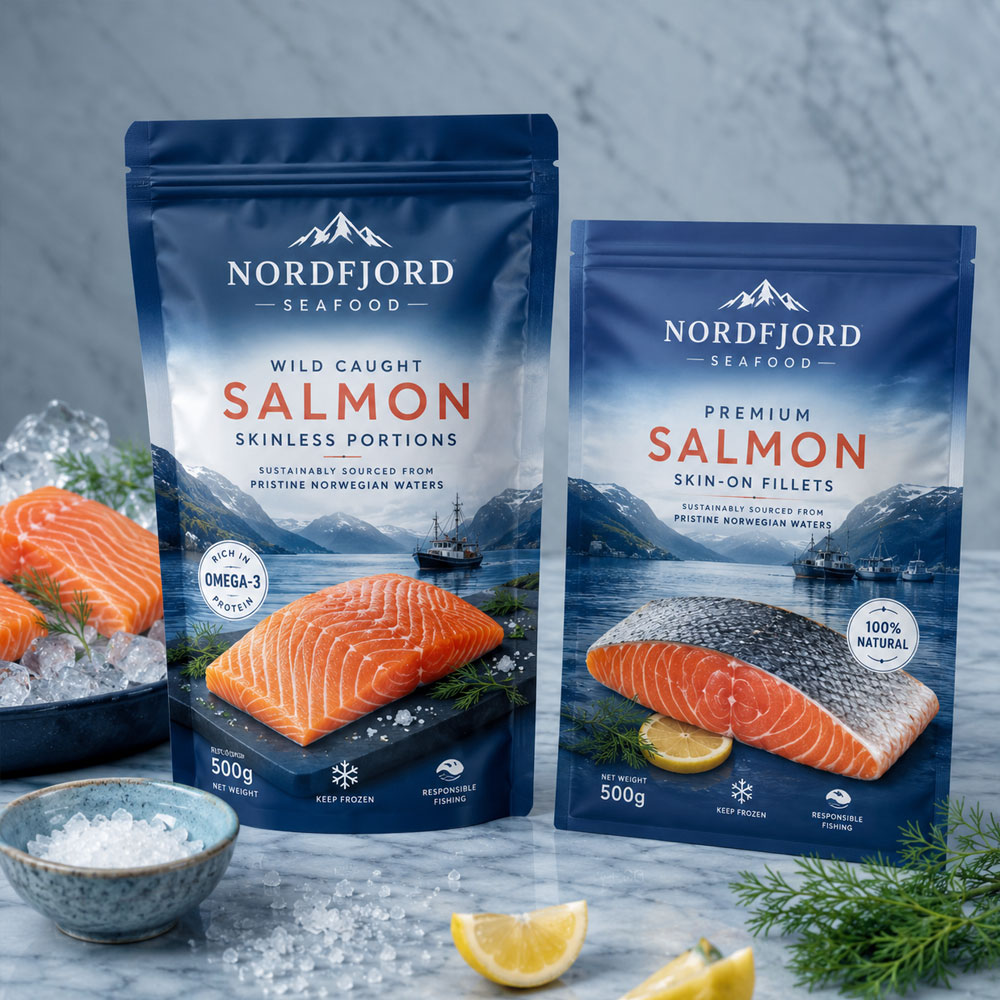 Compostable Vacuum Seal Bag for Salmon