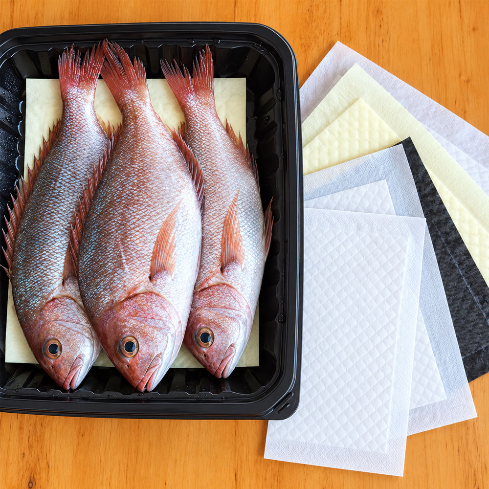 Absorbent Pads for Fresh Seafood