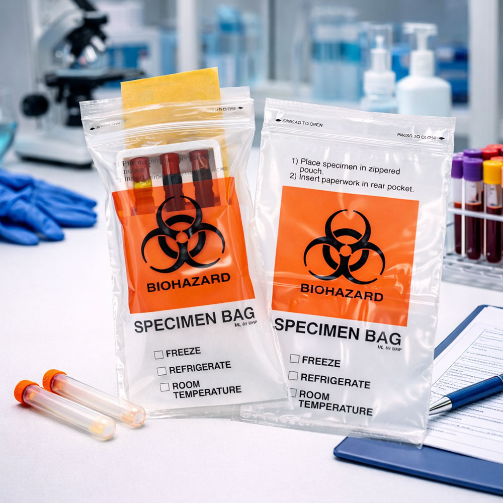 Biohazard Medical Specimen Transport Bag