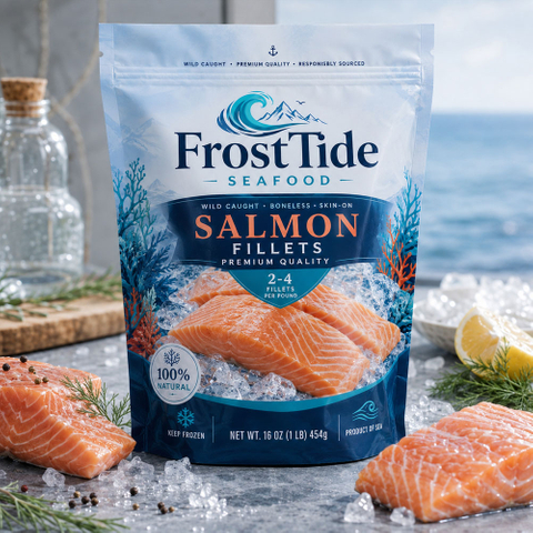 Compostable Vacuum Seal Bag for Salmon