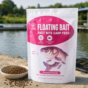 Custom Fish Feed Packaging Bags Compostable Stand Up Pouches