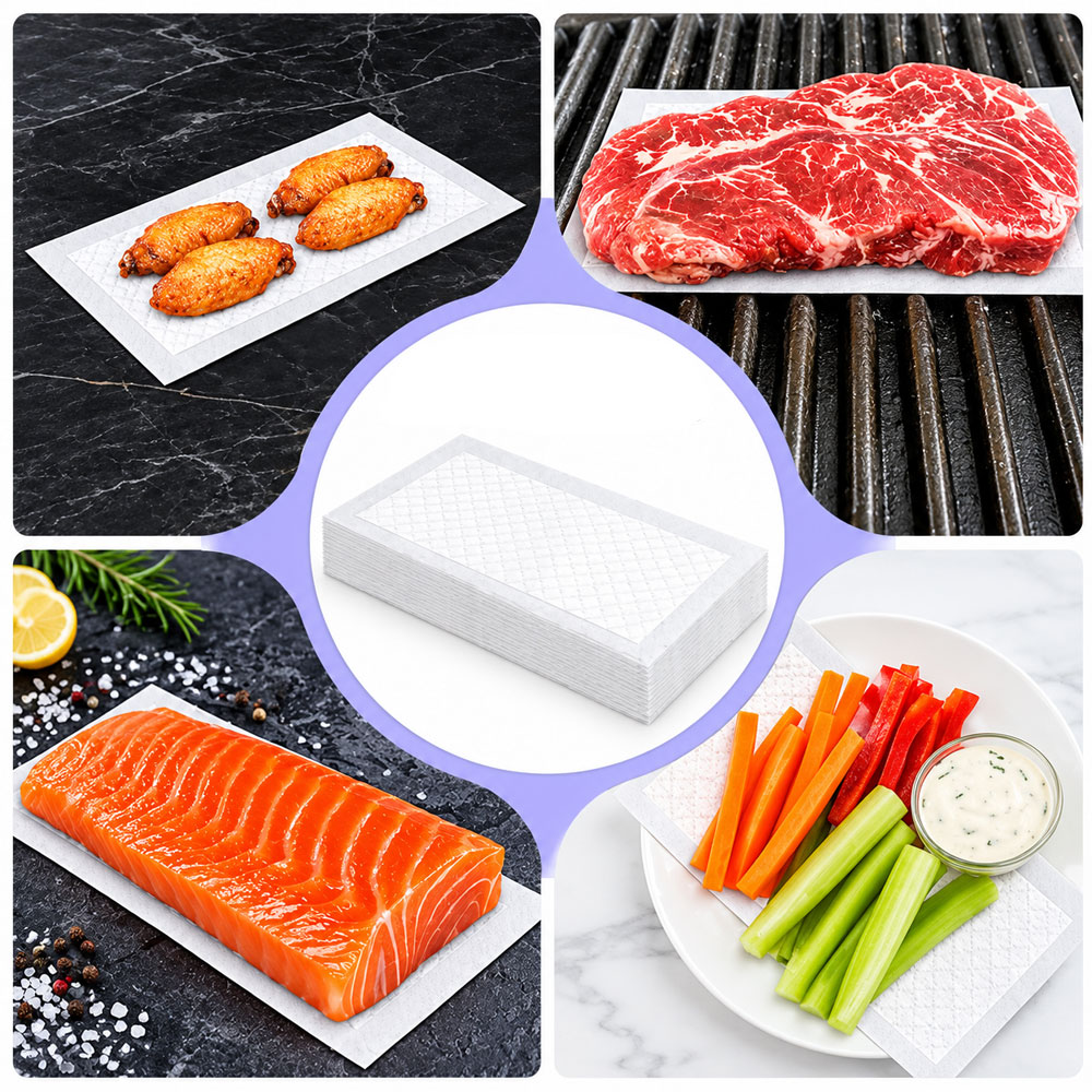 Absorbent Pads for Fresh Seafood