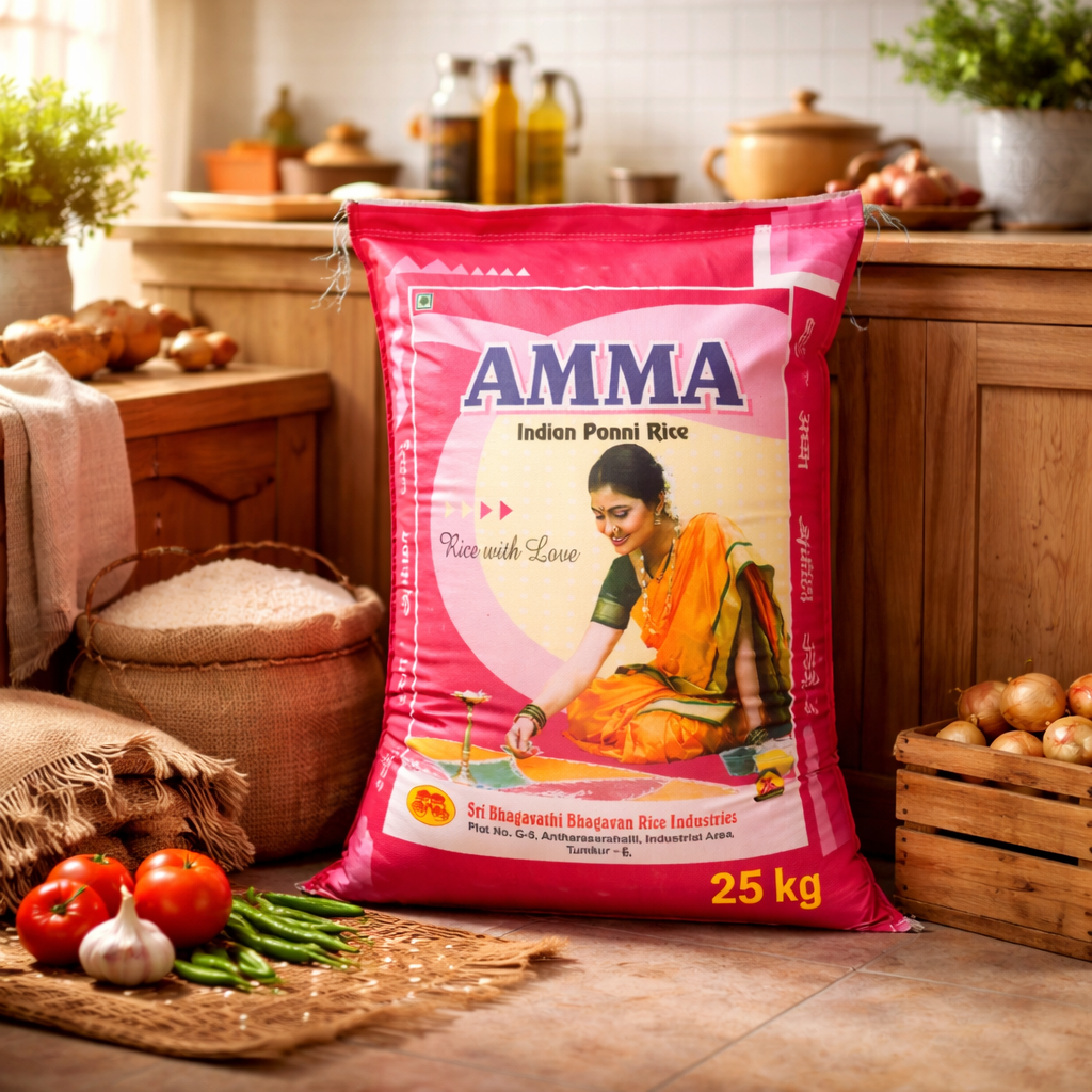 Custom Printed BOPP Woven Bags for Rice Packaging